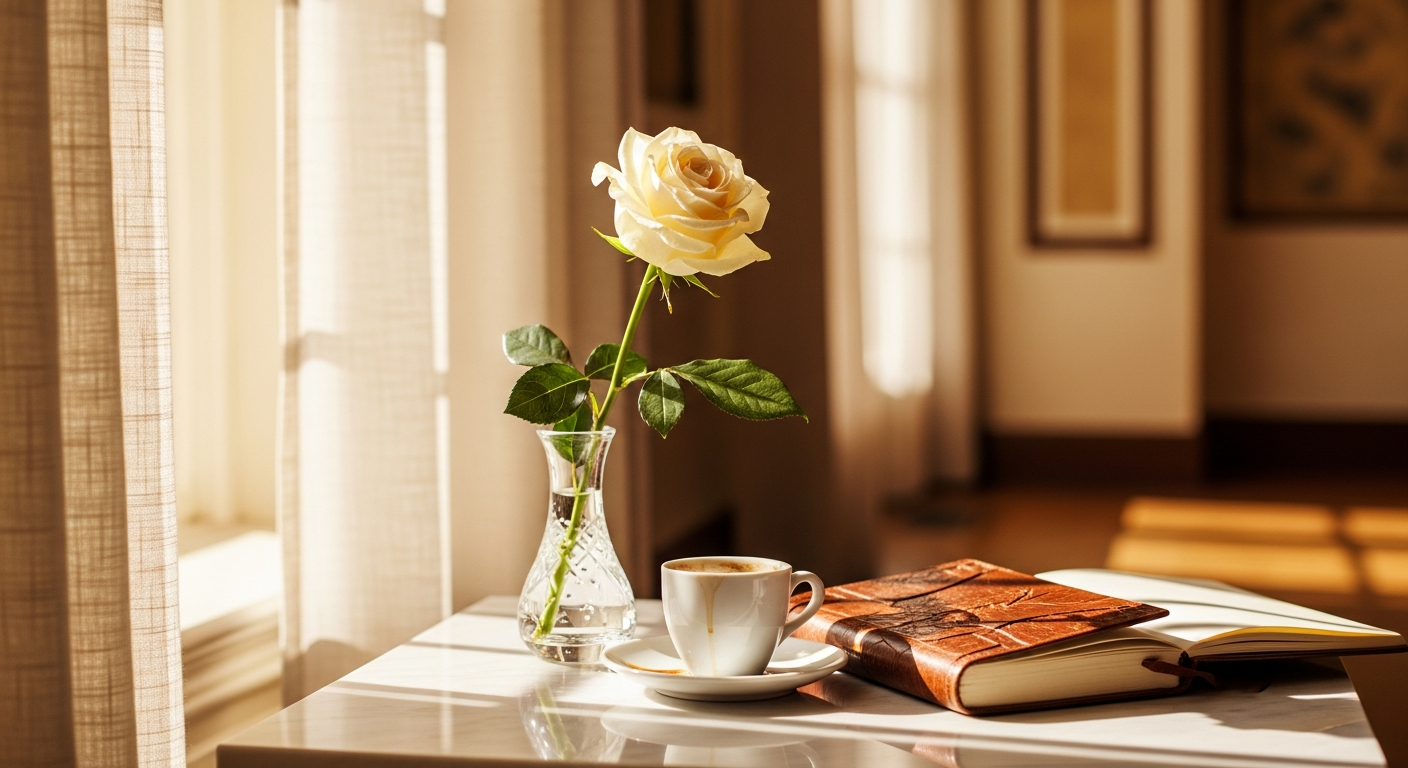 Warm Ivory direction — editorial luxury mood